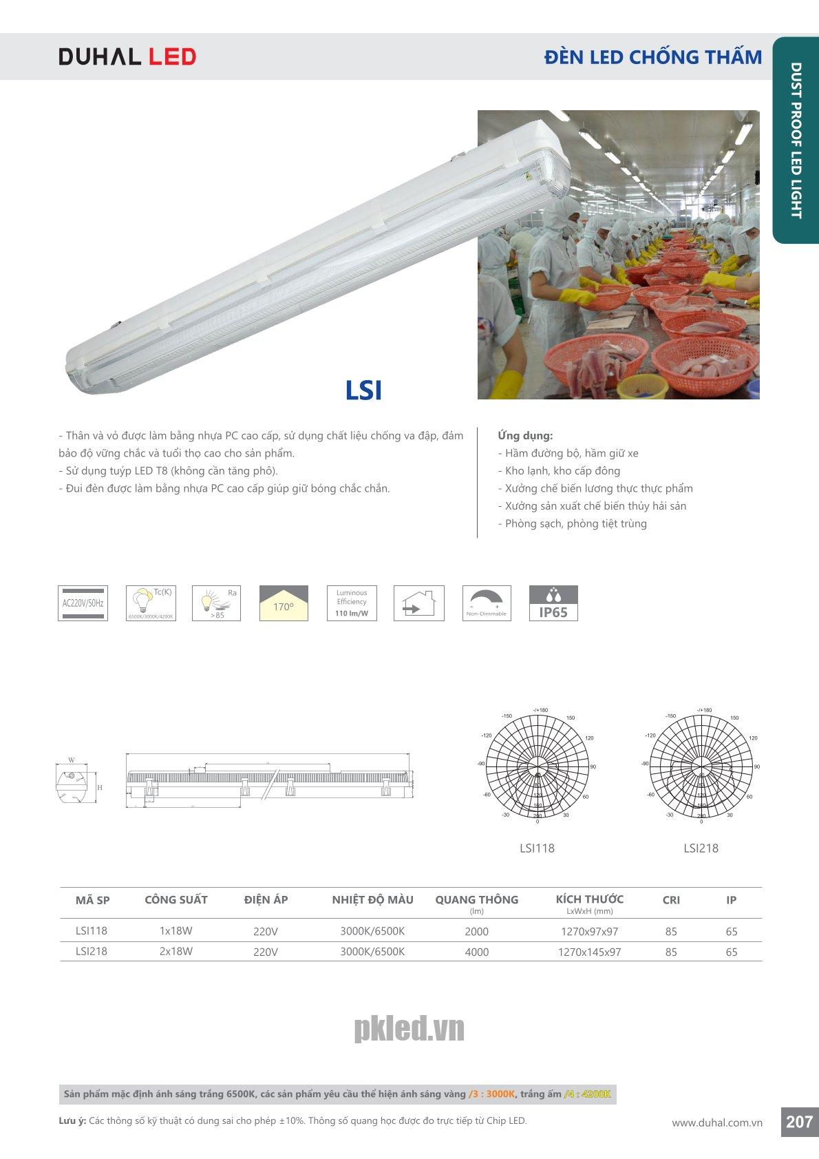 Trang 207- Tài liệu kỹ thuật đèn led Duhal series LSI