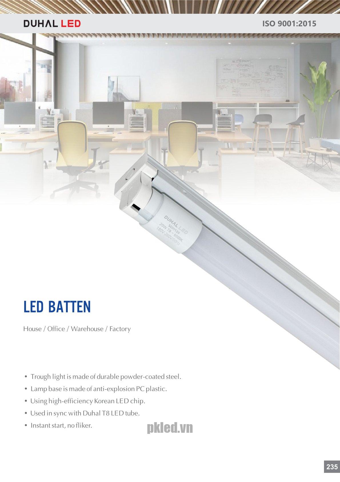 Đèn batten 2x9W DTF209 Duhal - Ảnh 5