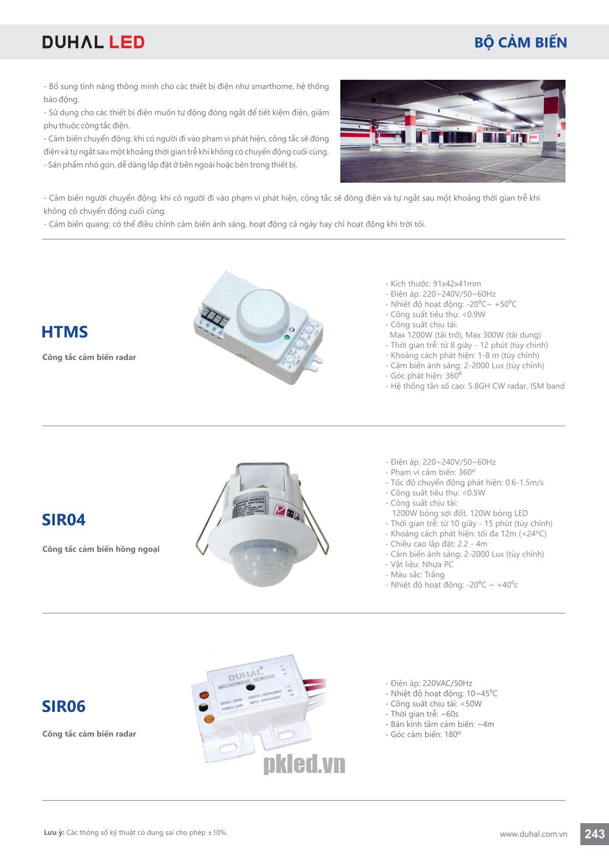 Trang 243- Tài liệu kỹ thuật đèn led Duhal