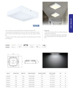 Trang 37- Tài liệu kỹ thuật đèn led Duhal series SDGB