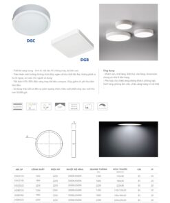 Trang 42- Tài liệu kỹ thuật đèn led Duhal series DGC, DGB