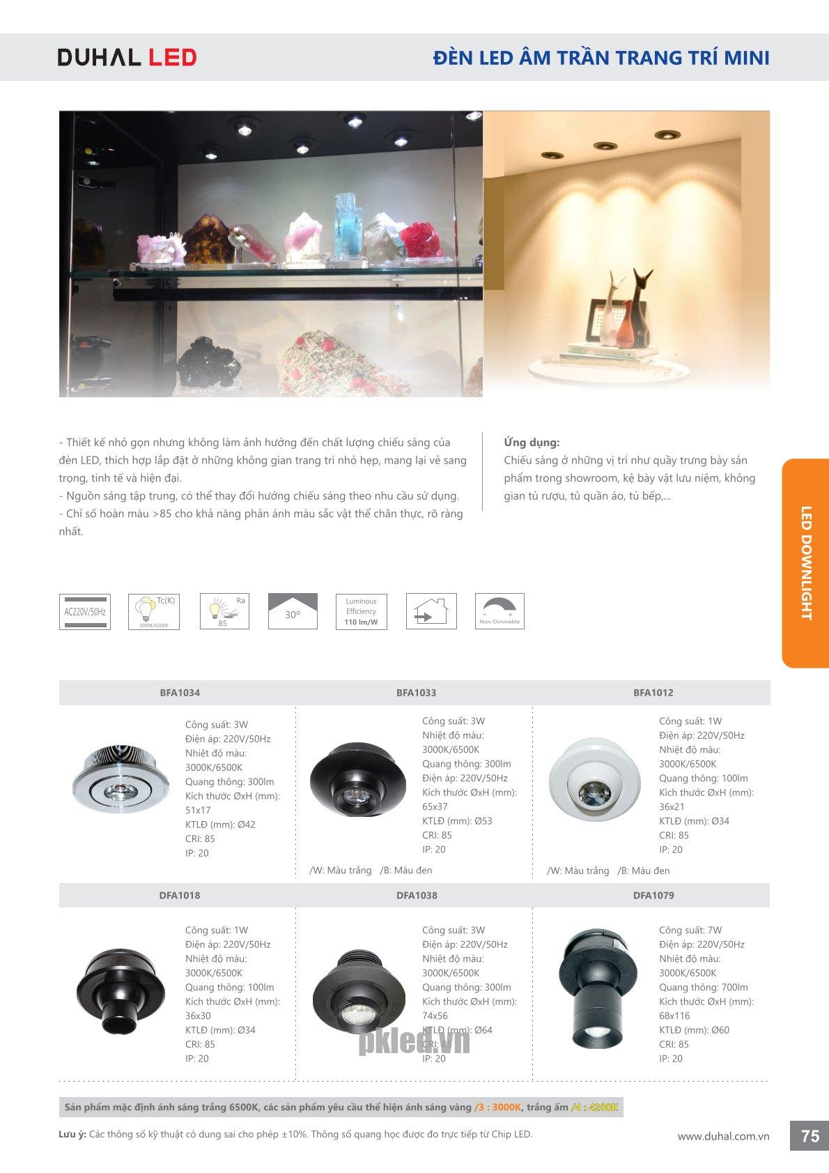 Trang 75- Tài liệu kỹ thuật đèn led Duhal series BFA