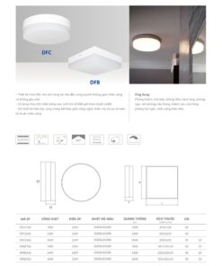 Trang 88- Tài liệu kỹ thuật đèn led Duhal series DFC, DFB