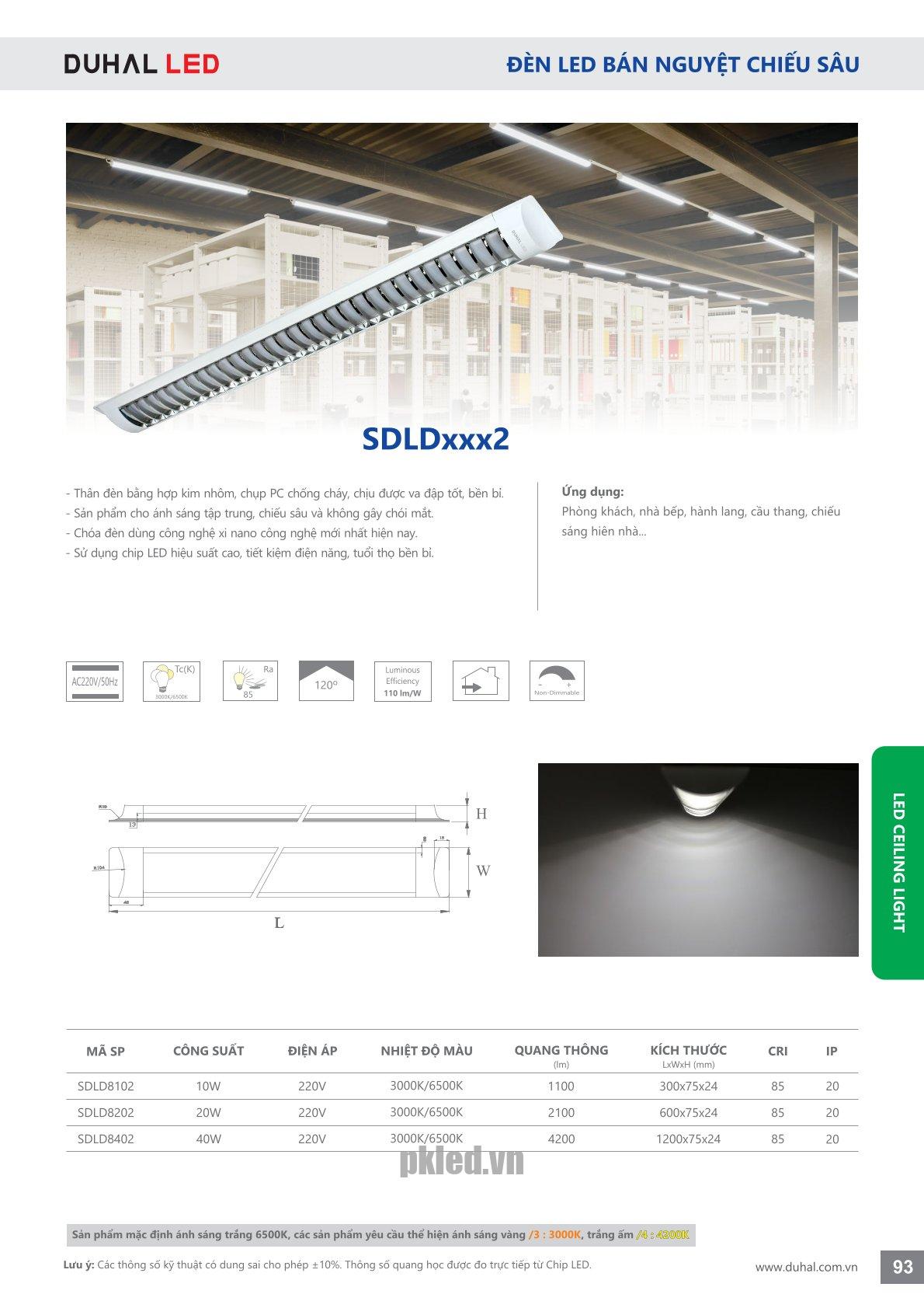Trang 93- Tài liệu kỹ thuật đèn led Duhal series SDLDxxx2