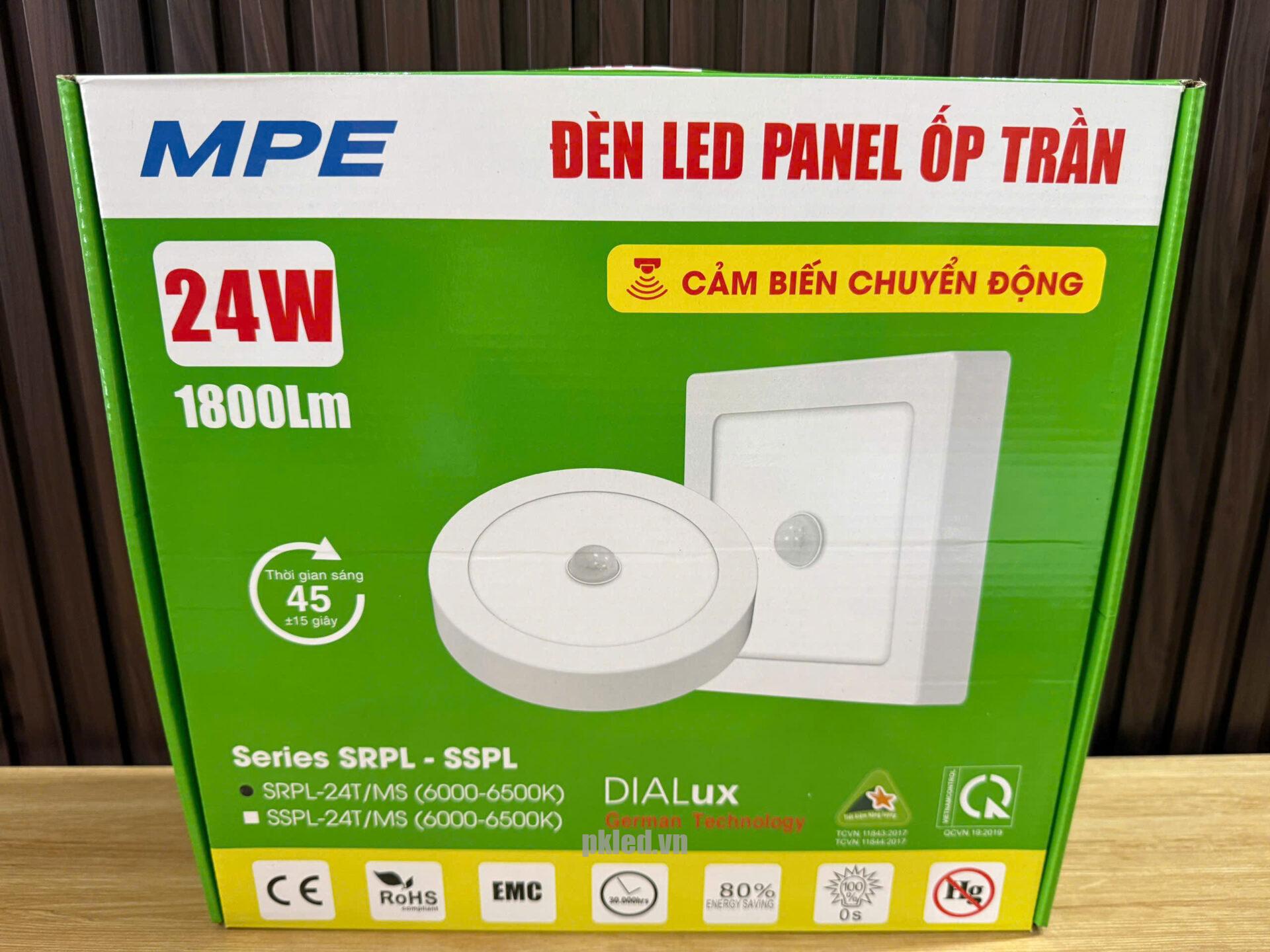 Đèn cảm biến chuyển động 24W SRPL-24T/MS MPE